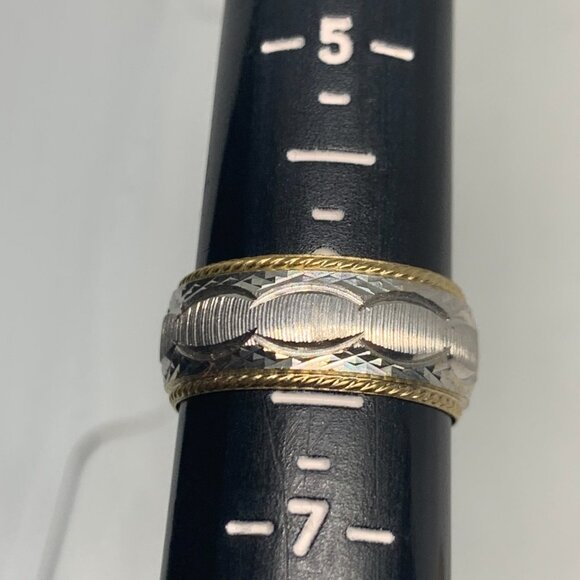 3ct Vintage Salesman Sample Brass MEN SIZE 6.25 Rings SELLING AS IS - Picture 4 of 5